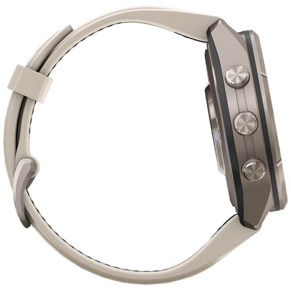 Смарт-годинник Garmin Fenix 9 Pro inReach 43mm Titanium with Fog Gray/Dark Sandstone Silicone Band (010-04335-80/81) ГАРАНТІЯ 3 міс.