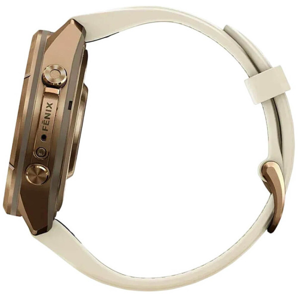 Смарт-годинник Garmin Fenix 9 Pro 43mm Autumn Gold Titanium with Cream/French Gray Silicone Band (010-04335-25/26) ГАРАНТІЯ 3 міс.