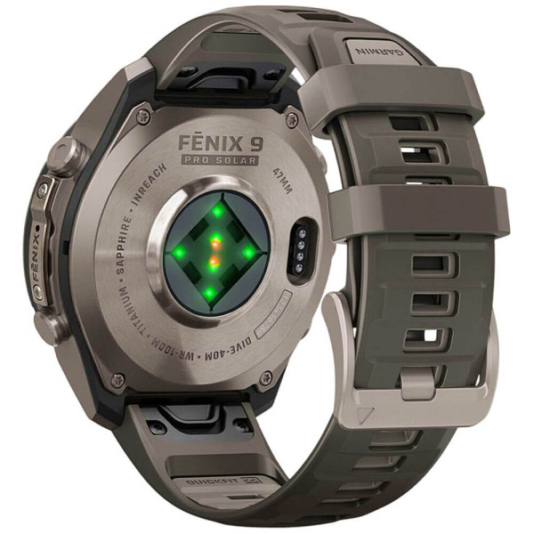 Смарт-годинник Garmin Fenix 9 Pro inReach Solar 47mm Titanium with Pebble Gray/Silver Gray Silicone Band (010-04338-00/01) ГАРАНТІЯ 3 міс.