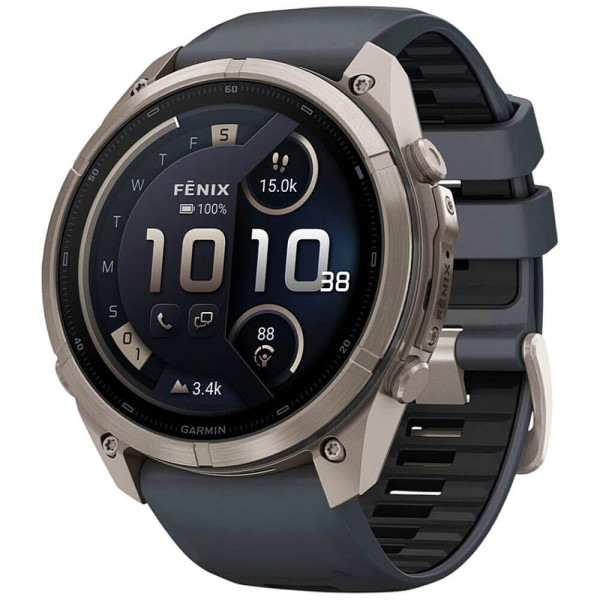 Смарт-годинник Garmin Fenix 9 Pro inReach 47mm Titanium with Graphite/Black Silicone Band (010-04336-20/21) ГАРАНТІЯ 12 міс.