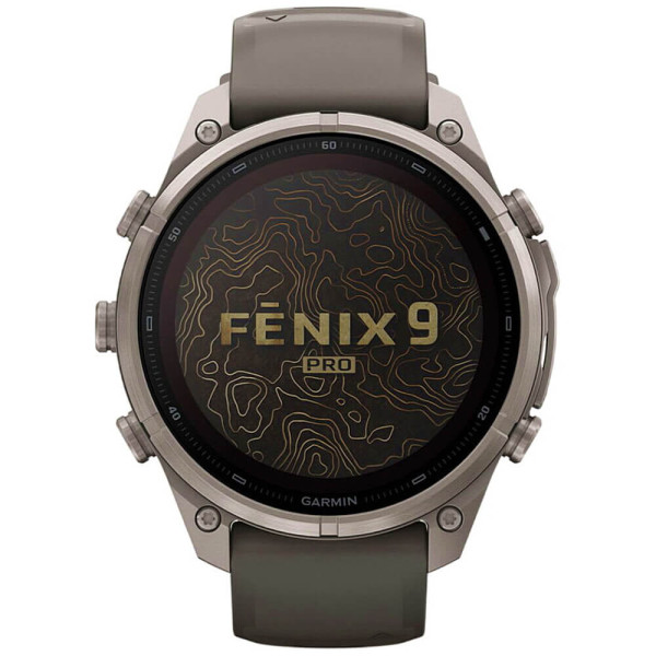 Смарт-годинник Garmin Fenix 9 Pro inReach Solar 51mm Titanium з ремінцем Pebble Gray/Silver Gray Silicone Band (010-04339-00/01) ГАРАНТІЯ 3 міс.