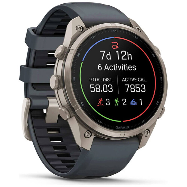 Смарт-годинник Garmin Fenix 9 Pro inReach 47mm Titanium with Graphite/Black Silicone Band (010-04336-20/21) ГАРАНТІЯ 12 міс.