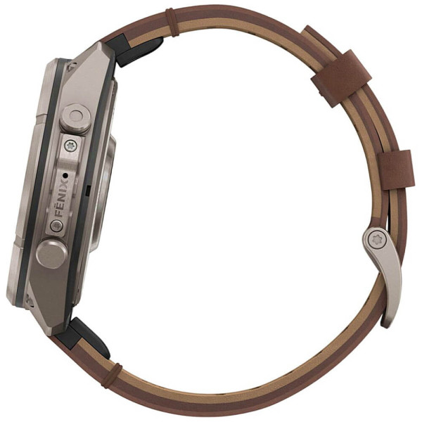 Смарт-годинник Garmin Fenix 9 Pro inReach 47mm Titanium with Walnut Leather Band (010-04336-40/41) ГАРАНТІЯ 12 міс.