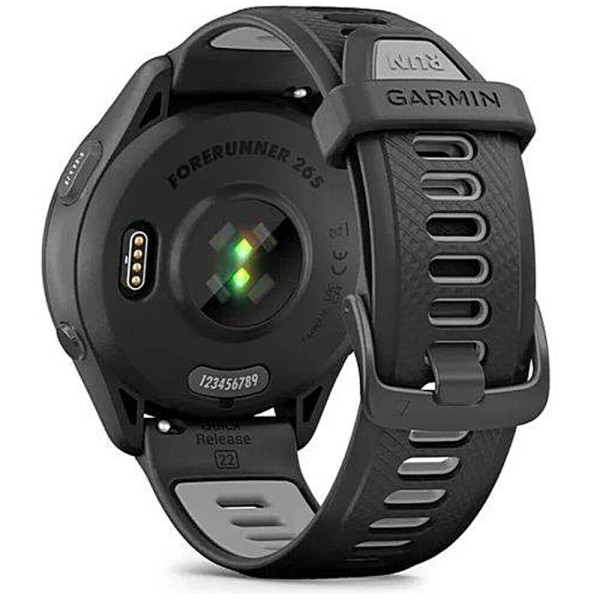 Смарт-годинник Garmin Forerunner 265 Black Bezel and Case w. Black/Powder Gray Silicone Band (010-02810-00/10/50) ГАРАНТІЯ 12 міс.