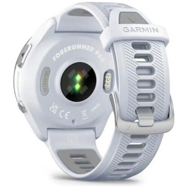 Смарт-годинник Garmin Forerunner 965 Titanium Bezel with Whitestone Case та Whitestone/Powder Gray Silicone Band (010-02809-01)