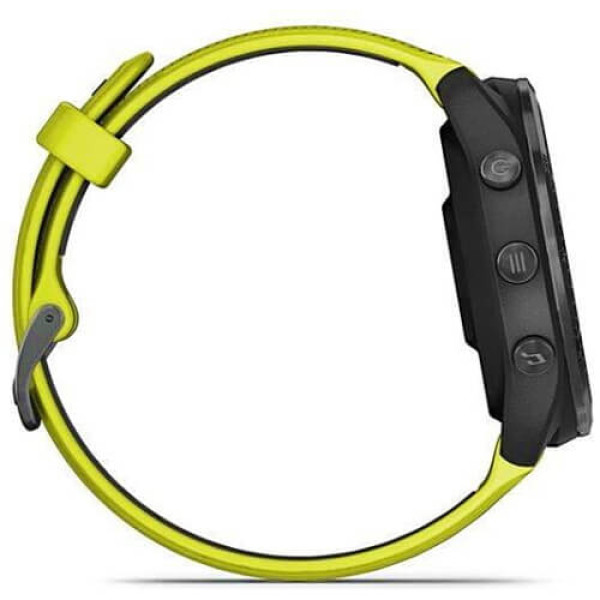 Смарт-годинник Garmin Forerunner 965 Carbon Gray Titanium Bezel with Black and Amp Yell/Black S. Band (010-02809-02/12)
