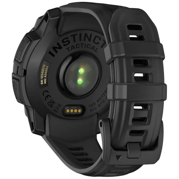 Смарт-годинник Garmin Instinct 3 45mm Solar Tactical Edition Black with Black Band (010-02934-50/90) ГАРАНТІЯ 12 міс.