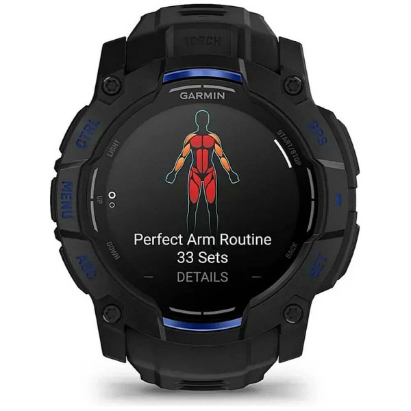 Смарт-годинник Garmin Instinct 3 50mm AMOLED Black with Black Band (010-03020-03) ГАРАНТІЯ 3 міс.