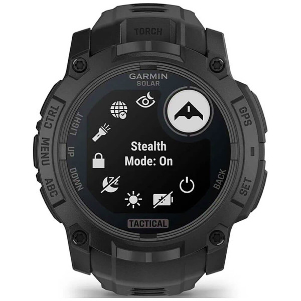 Смарт-годинник Garmin Instinct 3 50mm Solar Tactical Edition Black with Black Band (010-02935-50/90) ГАРАНТІЯ 3 міс.