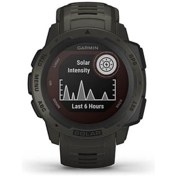 Смарт-годинник Garmin Instinct Solar Graphite (010-02293-00)