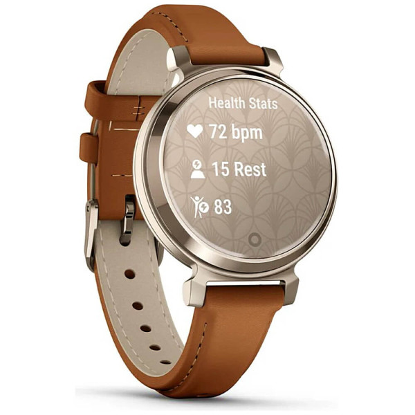 Смарт-годинник Garmin Lily 2 Classic Cream Gold with Tan Leather Band (010-02839-02/60) ГАРАНТІЯ 12 міс.