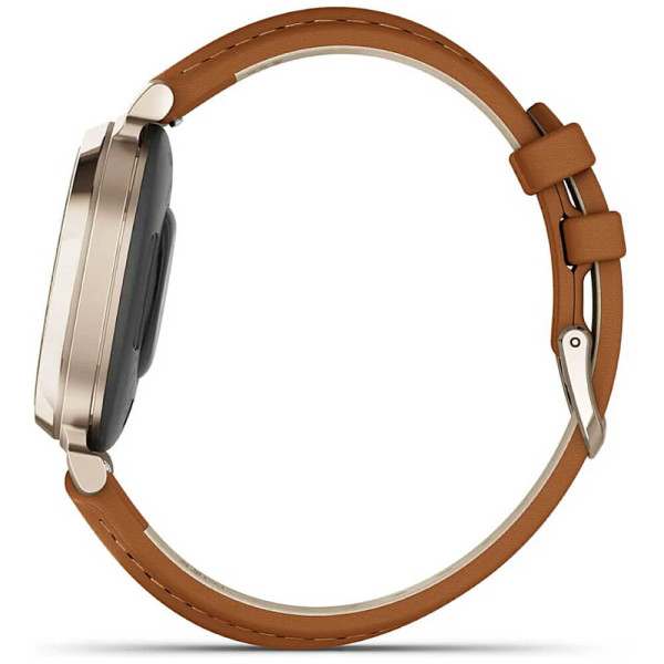 Смарт-годинник Garmin Lily 2 Classic Cream Gold with Tan Leather Band (010-02839-02/60) ГАРАНТІЯ 12 міс.