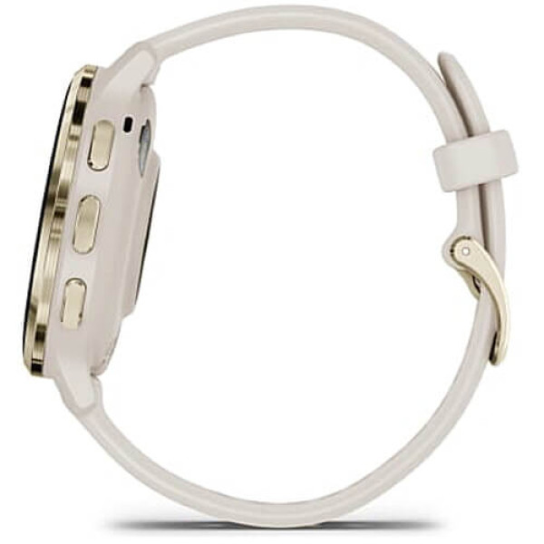 Смарт-часы Garmin Venu 3S Soft Gold S. Steel Bezel with Ivory Case and S. Band (010-02785-04/54) ГАРАНТІЯ 12 міс.