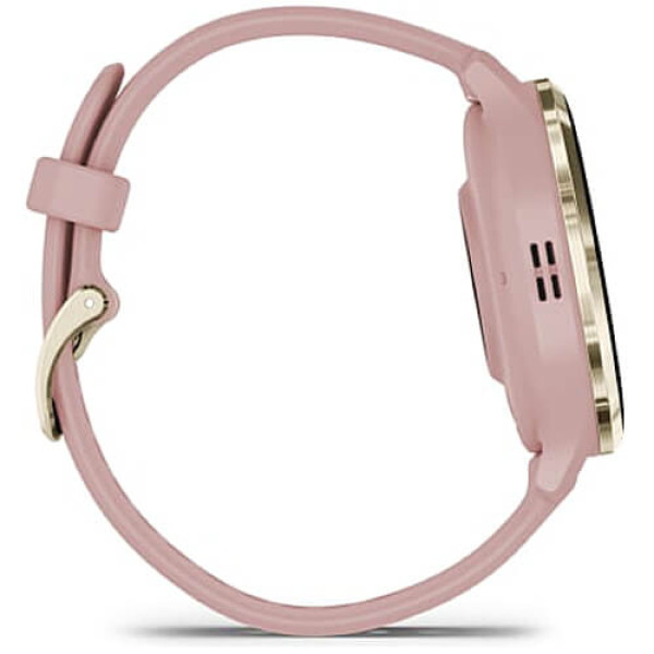 Смарт-годинник Garmin Venu 3S Soft Gold S. Steel Bezel with Dust Rose Case and S. Band (010-02785-03)