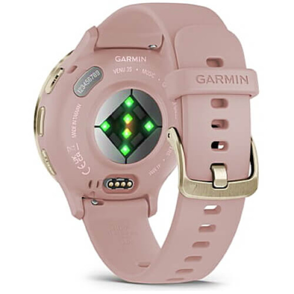 Смарт-годинник Garmin Venu 3S Soft Gold S. Steel Bezel with Dust Rose Case and S. Band (010-02785-03)