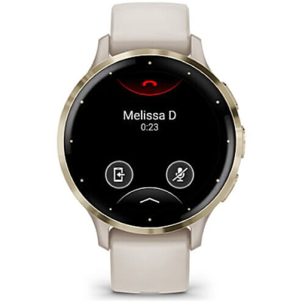 Смарт-часы Garmin Venu 3S Soft Gold S. Steel Bezel with Ivory Case and S. Band (010-02785-04/54) ГАРАНТІЯ 12 міс.