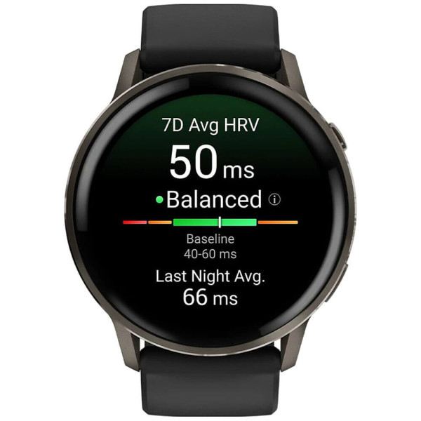 Смарт-годинник Garmin Venu 4 45mm Slate with Black Silicone Band (010-03014-00/40) ГАРАНТІЯ 3 міс.