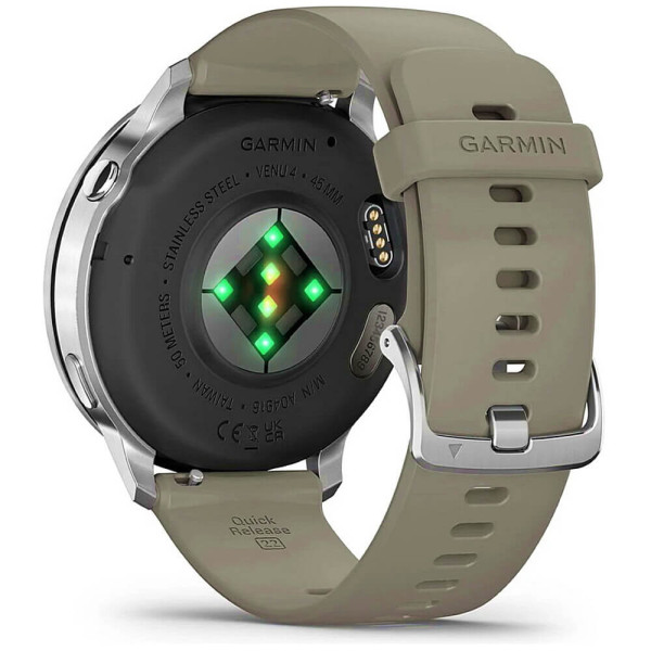 Смарт-часы Garmin Venu 4 45 mm Silver with Silver Gray Silicone Band (010-03014-01/41)