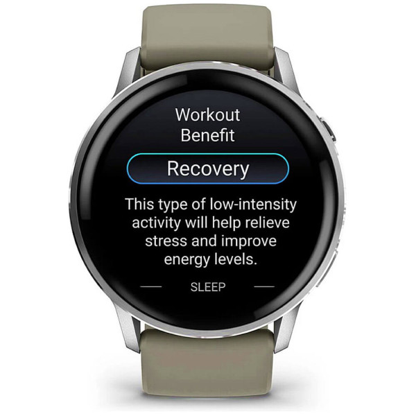 Смарт-часы Garmin Venu 4 45 mm Silver with Silver Gray Silicone Band (010-03014-01/41) ГАРАНТІЯ 12 міс.