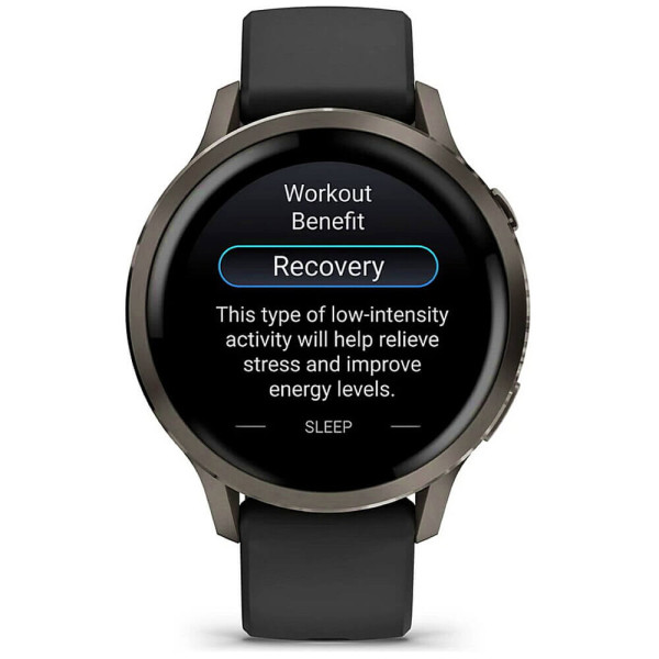Смарт-годинник Garmin Venu 4 41mm Slate with Black Silicone Band (010-03013-02) ГАРАНТІЯ 12 міс.