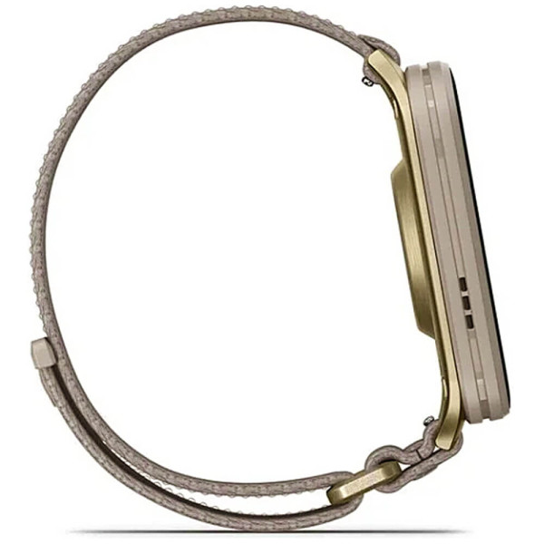 Смарт-годинник Garmin Venu X1 Soft Gold Titanium and French Grey Nylon (010-02980-33/08) ГАРАНТІЯ 12 міс.