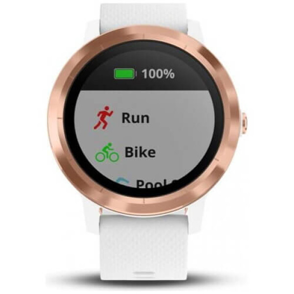 Смарт-годинник Garmin Vivoactive 3 White with Rose Gold Hardware White (010-01769-07) ГАРАНТІЯ 12 міс.