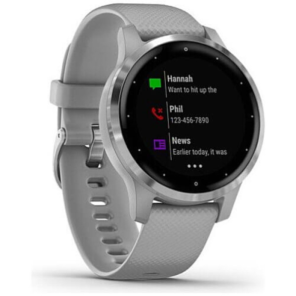 Смарт-годинник Garmin Vivoactive 4S Powder Gray / Silver (010-02172-03 / 010-02172-01) ГАРАНТІЯ 3 міс.