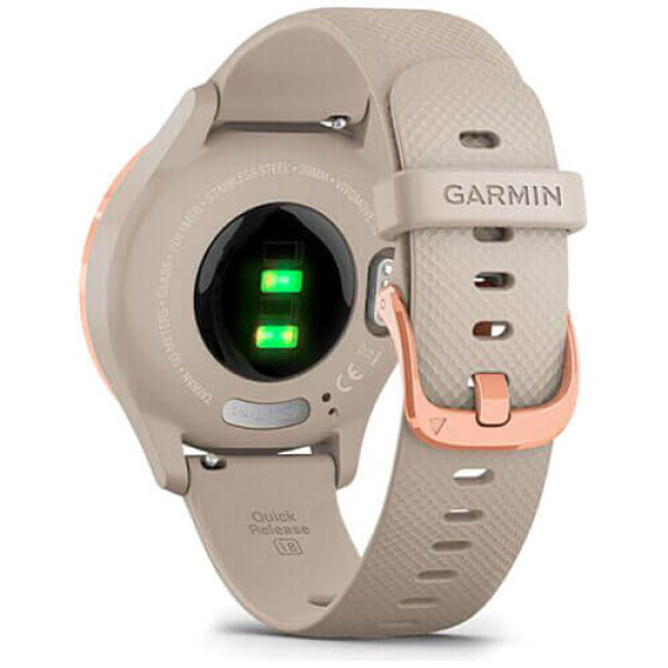 Смарт-годинник Garmin Vivomove 3S Sport Rose-Tundra Silicone (010-02238-22) ГАРАНТІЯ 3 міс.