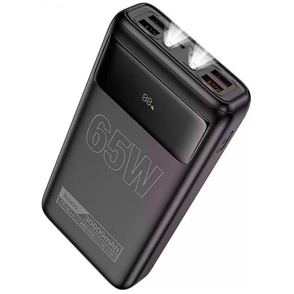 Зовнішній акумулятор Hoco DB81 Apollo 30000mAh 65W Black