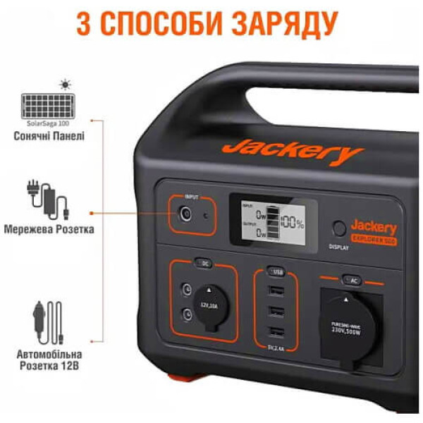 Портативна зарядна станція Jackery Explorer 500EU