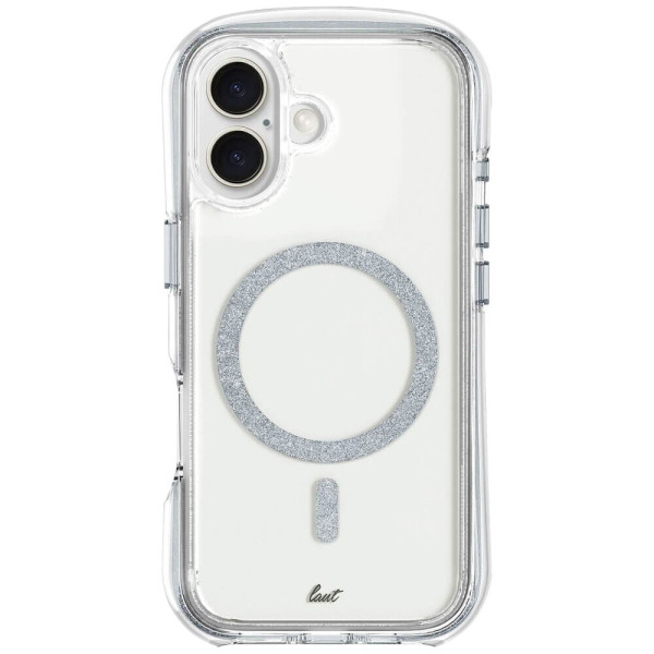 Чохол-накладка LAUT AERO SPARKLE for iPhone 16 MagSafe Silver (L_IP24A_AS_SL)