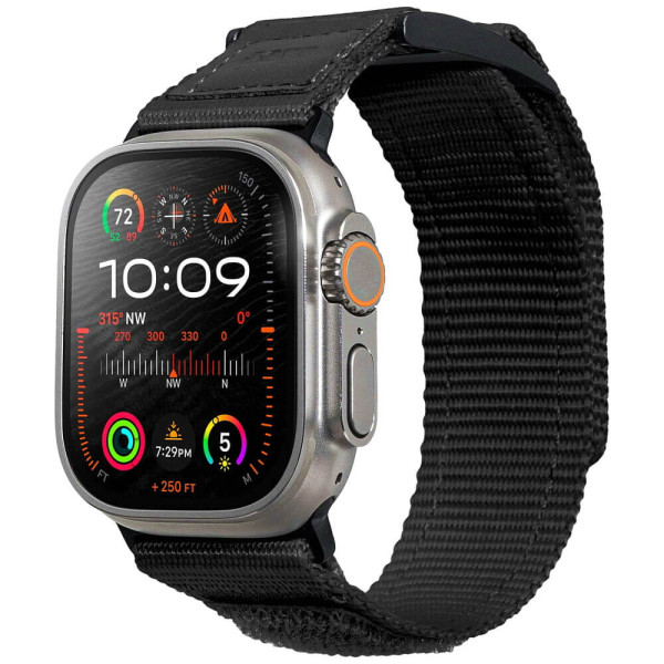 Ремінець LAUT CHAMPS SPORT for Apple Watch 44/45/46/49mm Black (L_AWU_CS_BK)