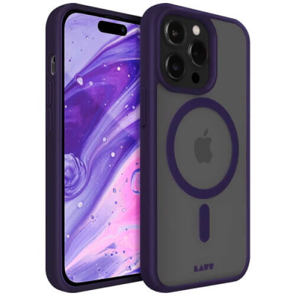 Чохол-накладка LAUT HUEX PROTECT c MagSafe for iPhone 14 Pro Max Purple (L_IP22D_HPT_DPU)