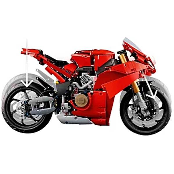 Блочний конструктор LEGO Technic Мотоцикл Ducati Panigale V4 S 1603 деталі (42202)