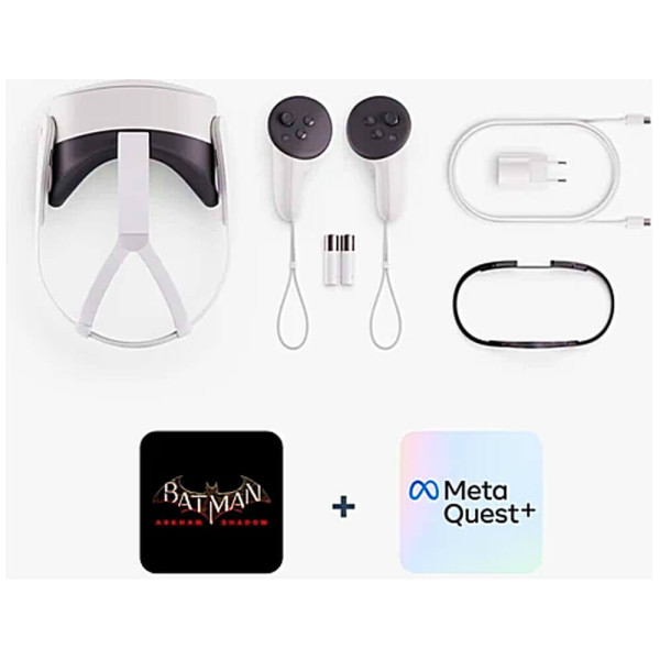 Окуляри віртуальної реальності Meta Quest 3S 256GB Batman Arkham Shadow Bundle