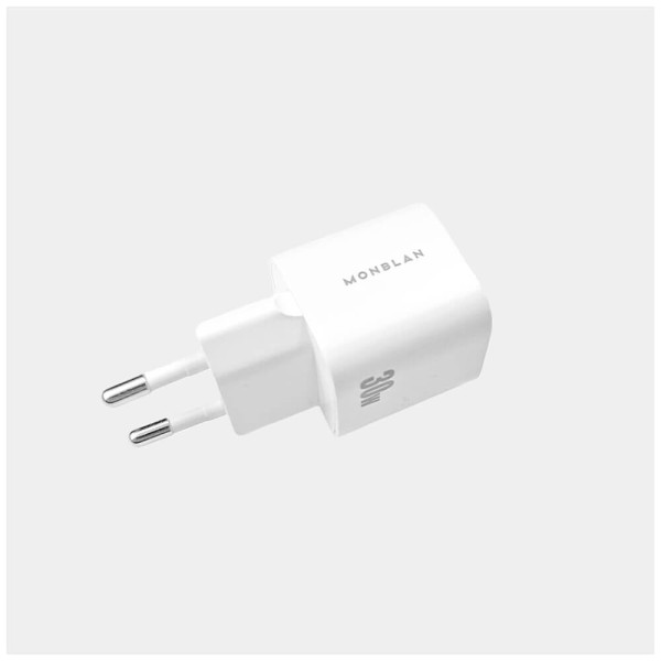 Мережевий зарядний пристрій Monblan 30W USB-A + USB-C Nano Series White