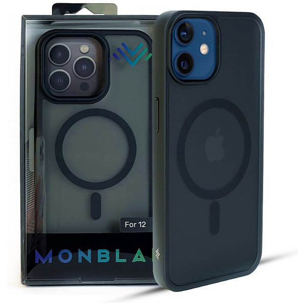 Чохол Monblan for iPhone 12/12 Pro Magnetic Matte Series (Black)