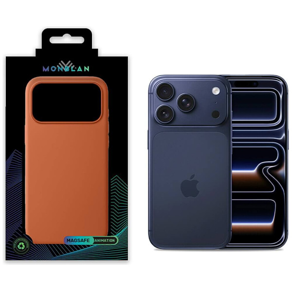 Чохол Monblan Magnetic Silicone MagSafe for iPhone 17 Pro Max Terra Cotta
