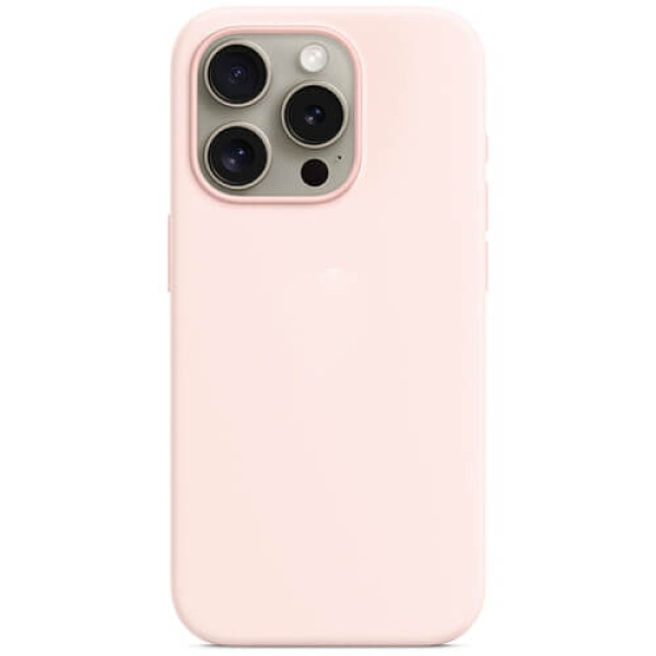 Чохол-накладка Monblan Magnetic Silicone MagSafef or iPhone 15 Pro Light Pink