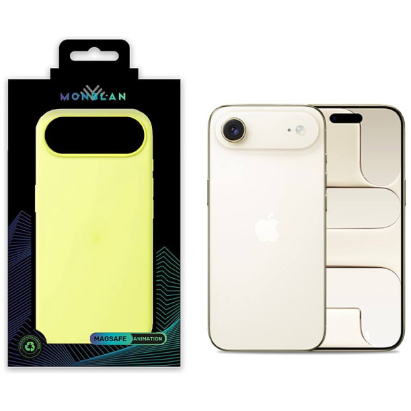 Чохол Monblan Magnetic Silicone MagSafe for iPhone Air Neon Yellow