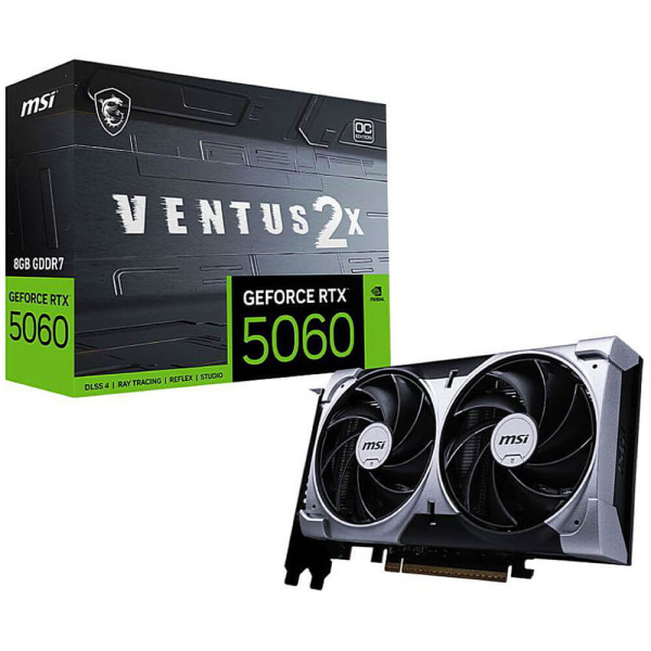 Відеокарта MSI GeForce RTX 5060 8G VENTUS 2X OC (G5060-8V2C, 912-V537-002)