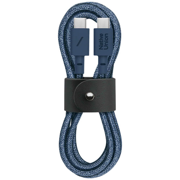 Кабель Native Union Belt Cable USB-C to USB-C Navy (1.2 m) (BELT-C-NAV-2-NP)