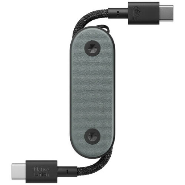 Кабель Native Union Pocket Cable USB-C to USB-C Slate Green (POCK-C-GRN-NP)