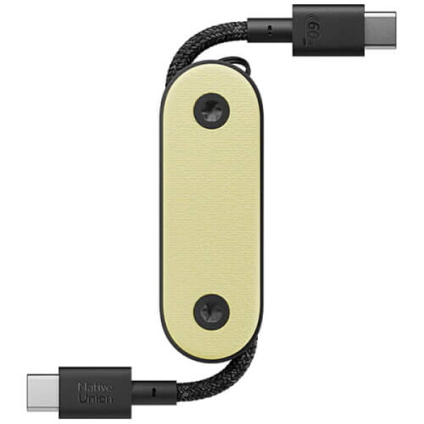 Кабель Native Union Pocket Cable USB-C to USB-C Lemon (POCK-C-LMO-NP)