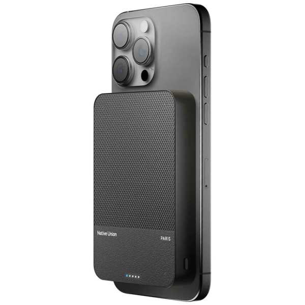 Додатковий акумулятор Native Union (Re) Classic Magnetic Power Bank 10000mAh Black (PB-10KMS-BLK)