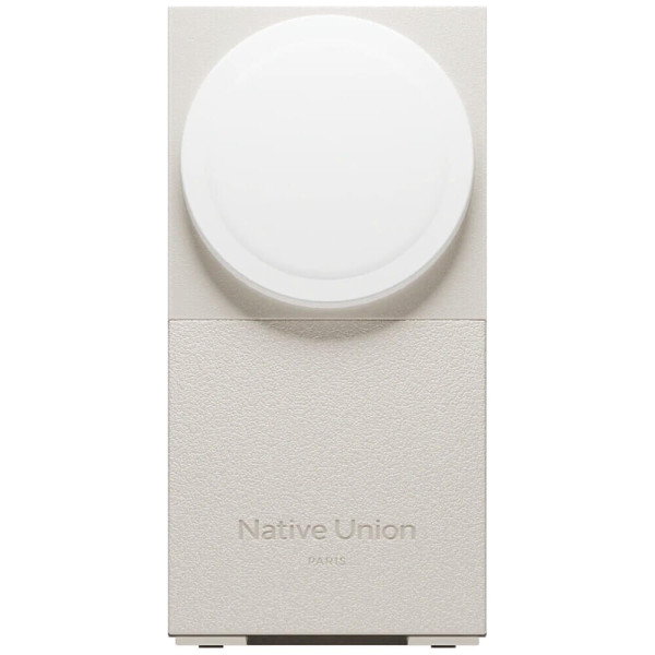 Бездротовий зарядний пристрій Native Union Rise 2-in-1 Qi2 Wireless Charger Sandstone (RS-2IN1-SAN)