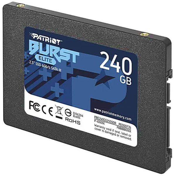 SSD-накопичувач PATRIOT Burst Elite 240GB (PBE240GS25SSDR)