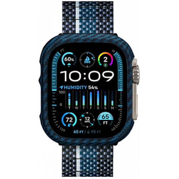 Чохол Pitaka Air Case Black/Blue for Apple Watch Ultra 2/Ultra 49mm (KW2302A)