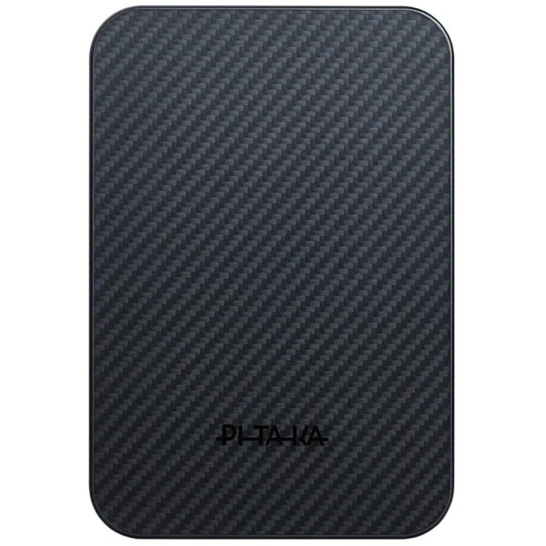 Зовнішній акумулятор Pitaka Aramid Fiber Magnetic Power Bank Qi2 10000mAh Twill Black/Grey (PBQ2501)