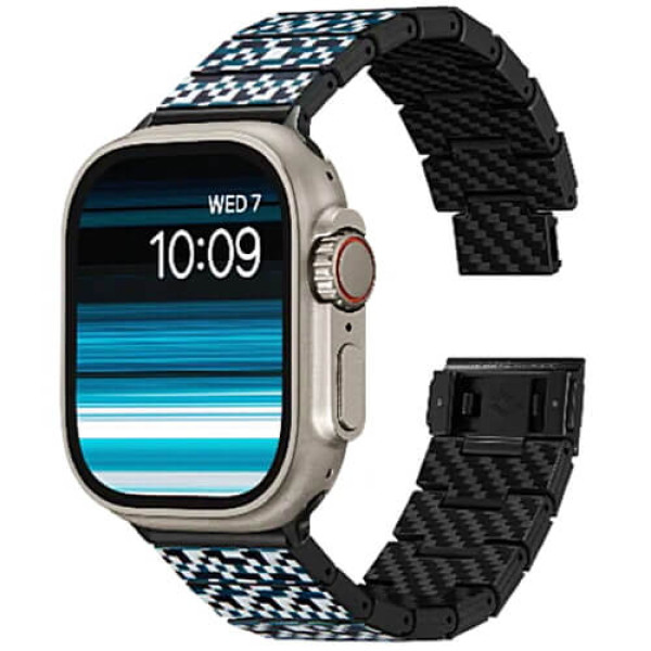 Ремінець Pitaka Chroma Carbon Band for Apple Watch 44/45/46/49mm Dreamland Mosaic (AWB2303)
